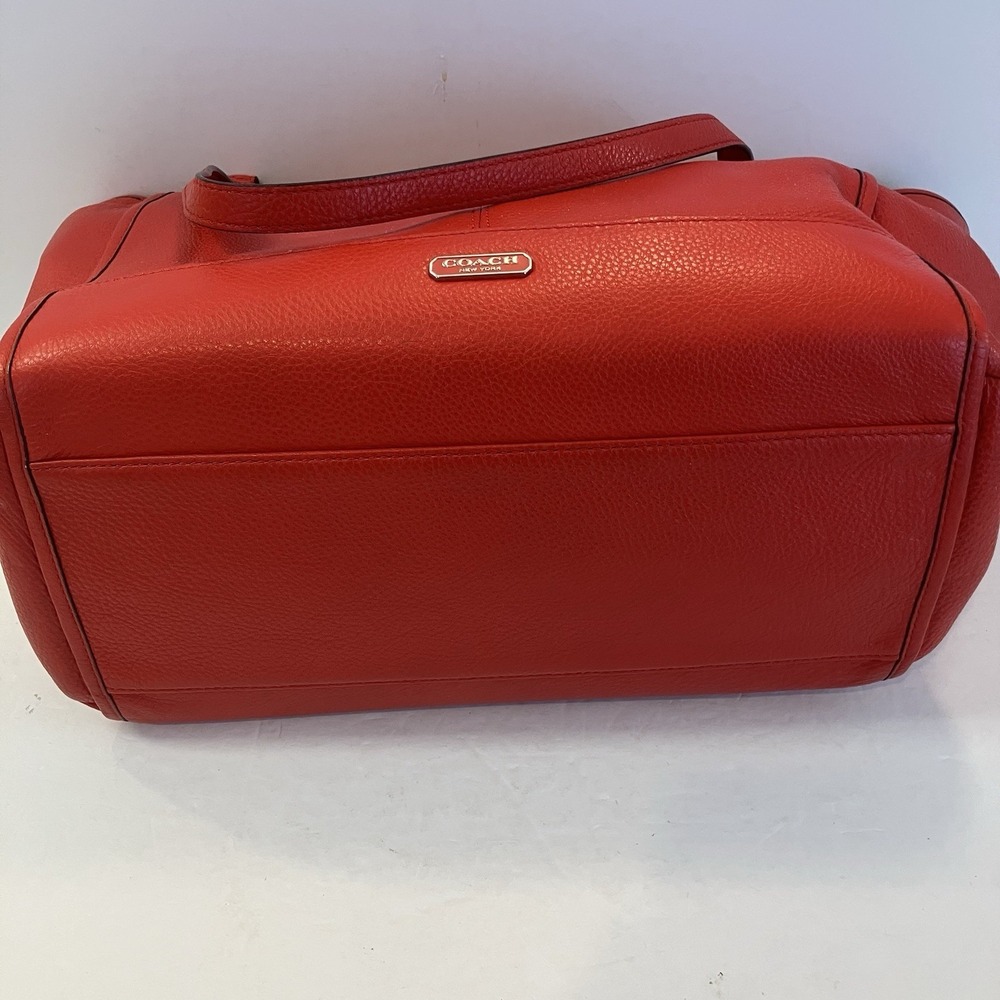 Coach Park Leather Carrie Tote Red ‎ Handbag F29898 - Picture 8 of 8